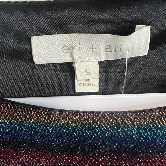 Anthropologie Eri + Ali Rainbow Shimmer Tunic Dress, New with Tags - Picture 4 of 6